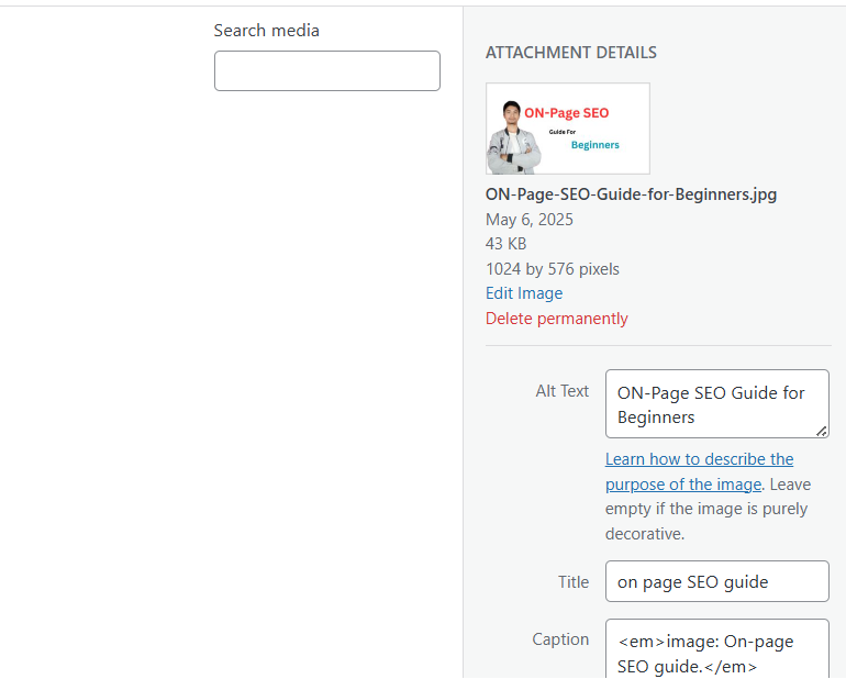 Image optimization 