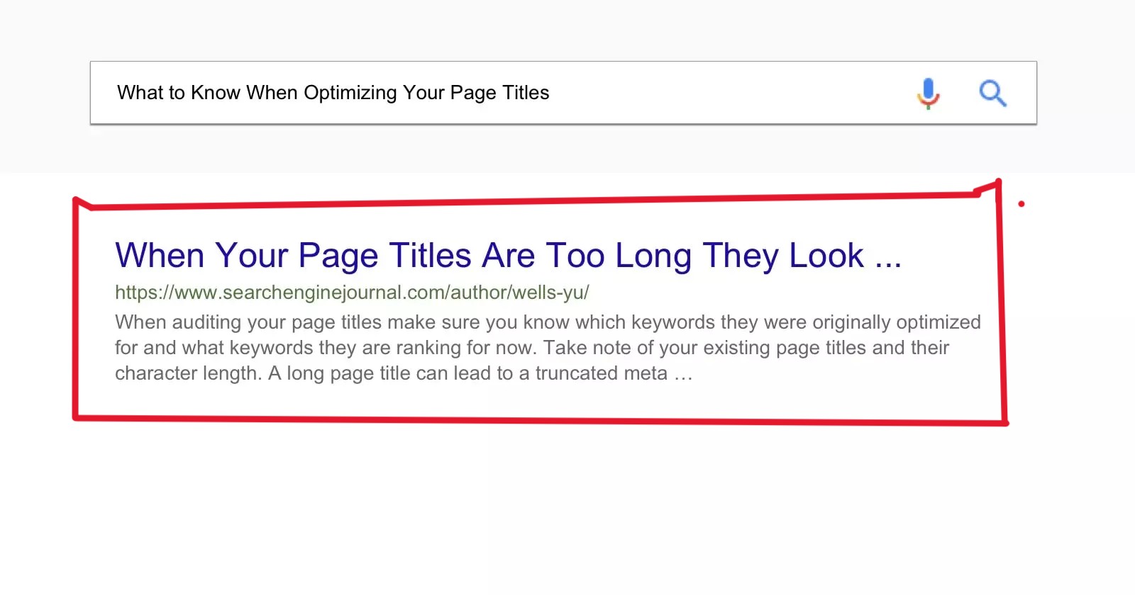 Too long title tag and cut off by google