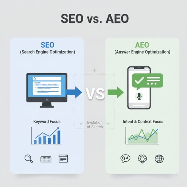 SEO (Search Engine Optimization) Vs AEO (Answer Engine Optimization)