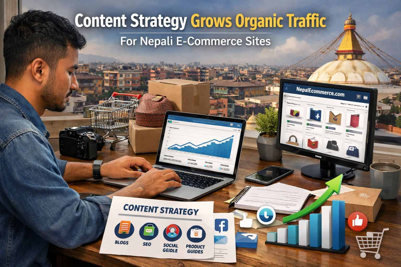 Content Strategy Grows Organic Traffic for Nepali E-commerce Sites