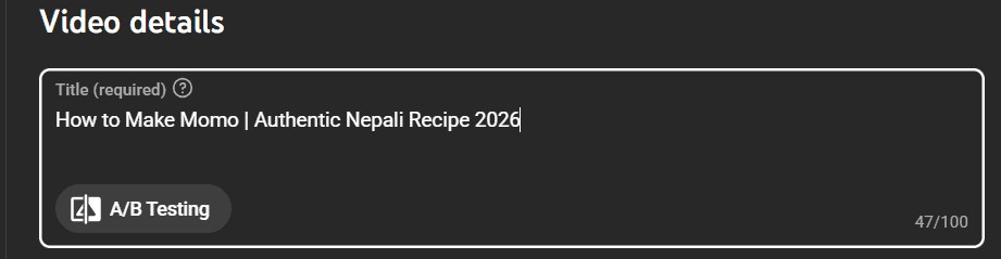 YouTube Title Optimization
