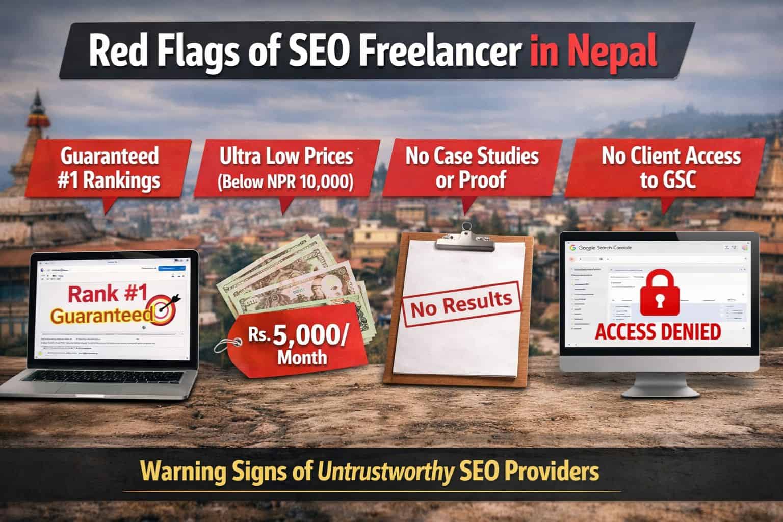Red Flags of SEO Freelancers in Nepal