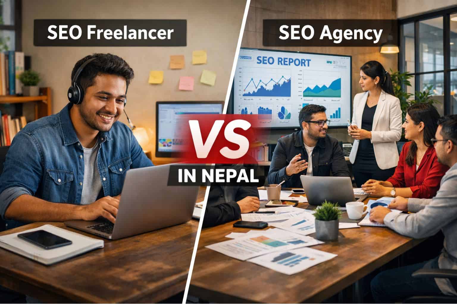 SEO Freelancer vs SEO Agency in Nepal, Which Is Better for Your Business in 2026.