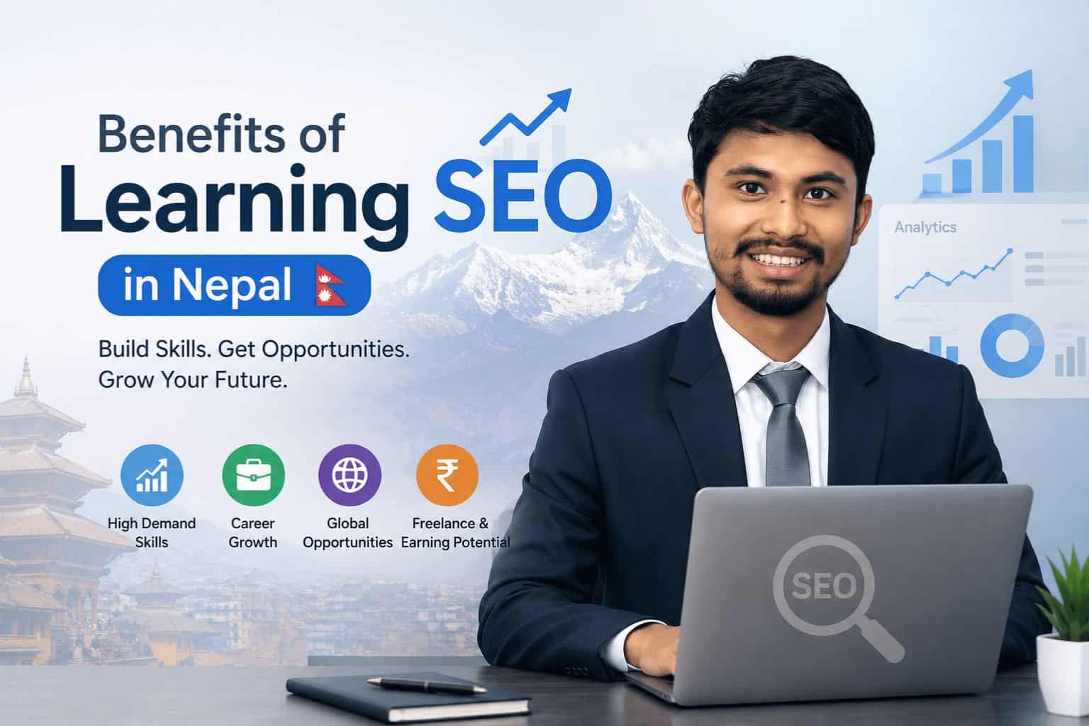 Benefits of Learning SEO in Nepal by Suman Shrestha.