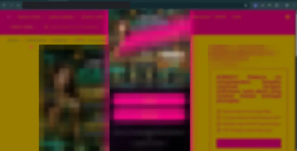 Spam page injected into a hacked clinic website, blurred